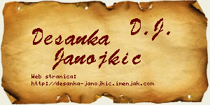 Desanka Janojkić vizit kartica